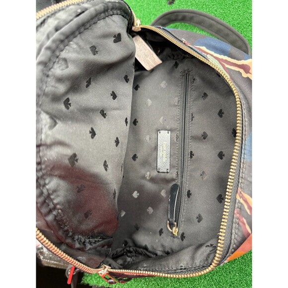 Kate Spade New York Black Paper Rose Dawn Nylon Backpack Medium - Picture 5 of 7